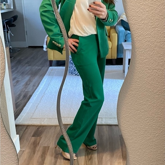 C by one Pants - C By One Straight Leg Green Trouser